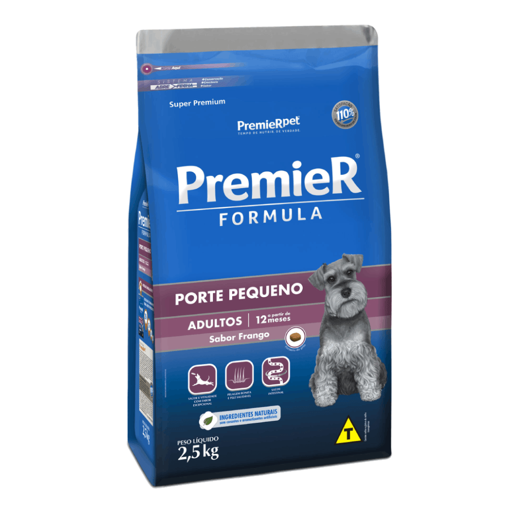 Ração Premier Cães Adultos Raças Pequenas 2,5 kg