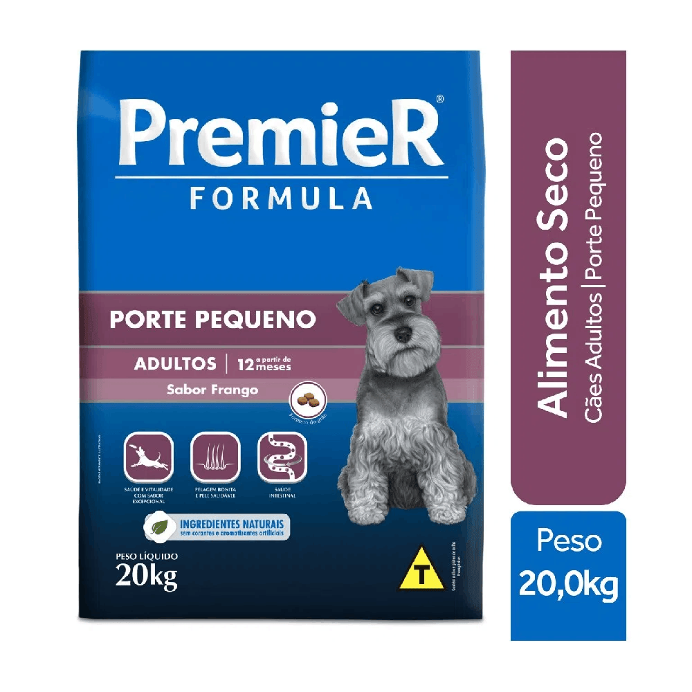 Ração Premier Cães Adultos Raças Pequenas 20 kg