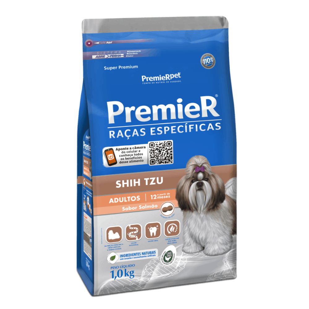 Ração Premier Shih Tzu Adultos Salmão 1 kg