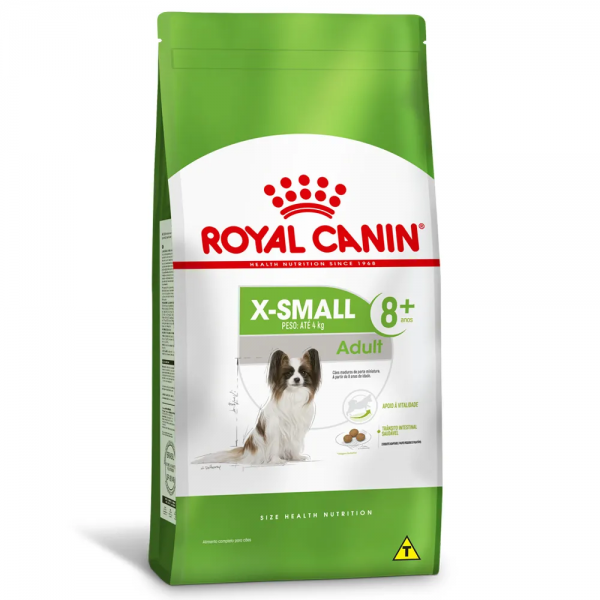 Ração Royal Canin X-Small Adult 8+ Cães Adultos e Idosos 2,5kg